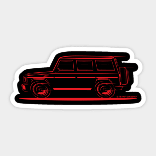 Speedy Mercedes Benz G Class Gelaendewagen Red Sticker